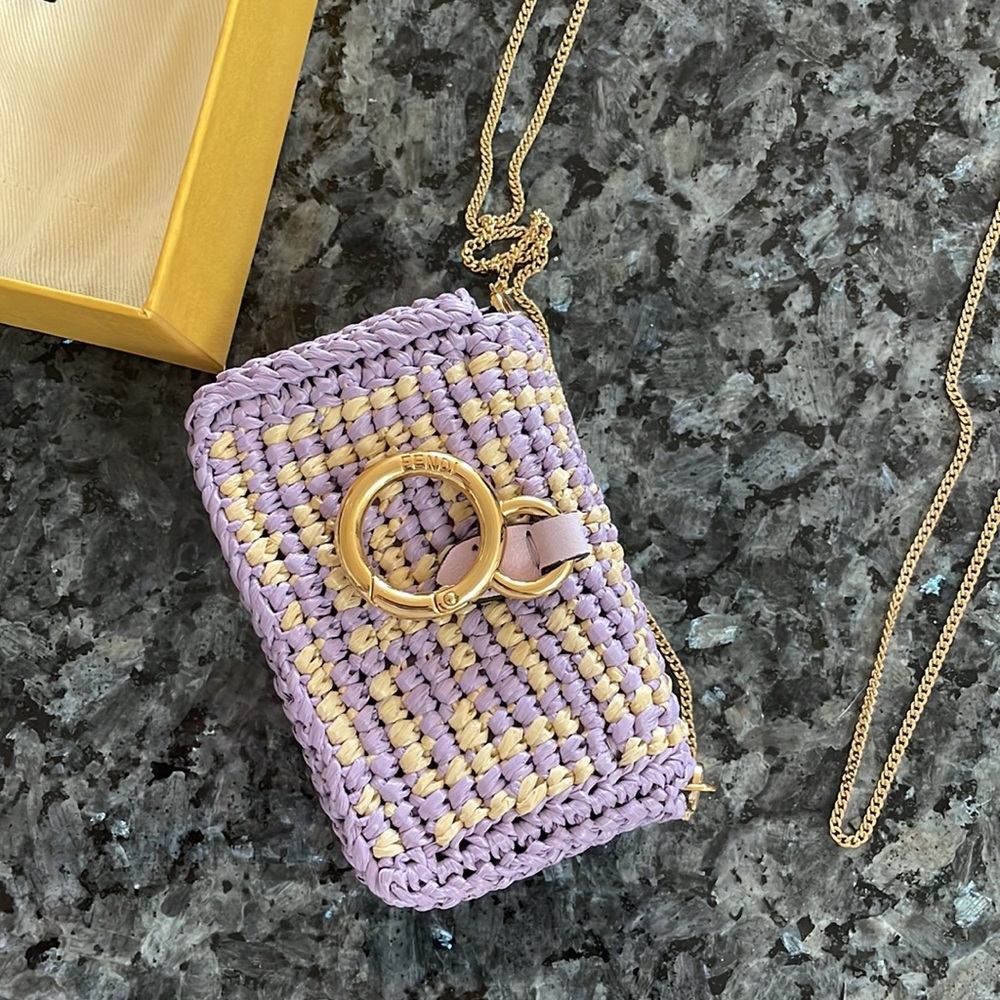 Fendi Purple and Yellow Mini Bag - Picture 3 of 3